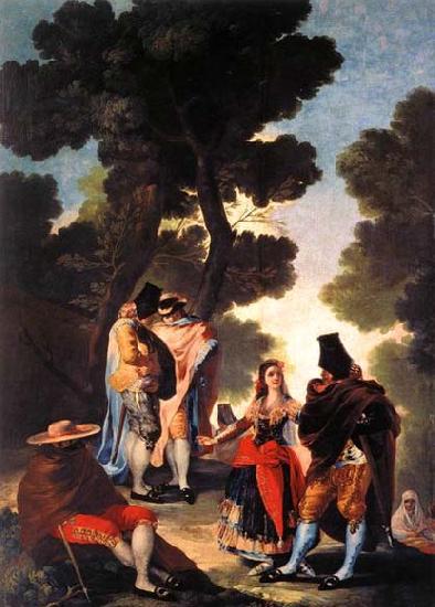 Francisco de goya y Lucientes A Walk in Andalusia oil painting image